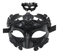 Maschera viso per costume medievale, coperta di Halloween di lusso, accessorio per gioco di ruolo cosplay | Elegante soluzione per travestimento da uomo, costume per celebrazione di eventi a tema
