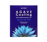 Maschera viso PETITFEE Agave Cooling Hydrogel - 5 pezzi K-beauty