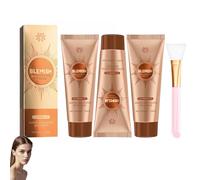 Maschera viso schiarente anti macchie, essenza smacchiatore di erbe 2025, dissolvenza Luminance Boost Spot, levigatura delle rughe, pulizia dei pori, maschera sfoderabile profonda per pelle radiosa