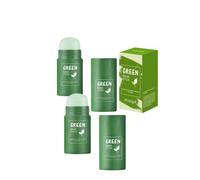 Maschera Viso Stick Tè Verde 2 Pezzi Punti Neri e Argilla Verde | Set 2 Stick: detersione profonda e rimozione punti neri. Argilla purificante per pelle mista e grassa, effetto mat.