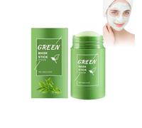 Maschera viso tè verde, verde mask stick, maschera punto nero viso, profonda pulizia smorzata, maschera di pulizia solida, maschera detergente per tè verde per tutti i tipi di pelle (1pc)