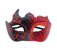 Mascherata da uomo - Mezza maschera classica con spalline regolabili, struttura leggera e finitura liscia per un uso confortevole | per costumi vintage in maschera del Mardi Gras per carneva