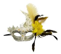 Maschere Carnevale Adulti Maschera da Festa in Piuma Accessorio per Costume Veneziano di Carnevale Cosplay, Maschera Veneziana Per Feste In Maschera, Lussuosa, Maschera Donna Sexy con Piume Eye Mask