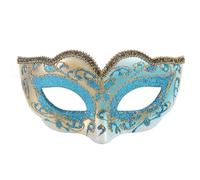 Maschere Carnevale Venezia, Mezza Faccia in Lamina d'oro per Feste Esclusive, mascherate e Altri Eventi creativi Elegante per Tutte Le Occasioni
