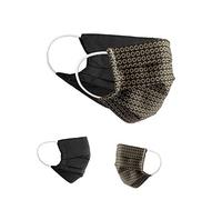 Maschere comunitarie Set da 2 confezioni Mascherina di fortuna unisex maschera di protezione della bocca reversibile protezione della bocca e del naso maschera reversibile con motivo cotone BCI lavabile