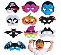 Maschere Cosplay per Bambini di Halloween,Maschere per Feste per Bambini in Feltro,Festa di Compleanno per Bambini,Fantasma di Zucca,Strega,per il Regalo di Compleanno della Festa di Halloween Pirata
