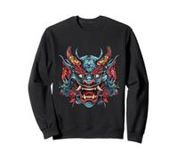 Maschere da samurai Fierce Oni Warrior Design Felpa
