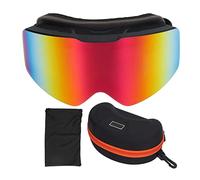 Maschere da sci Maschere da snowboard Maschere da neve Doppio strato Antiappannamento Resistente ai raggi UV Ampia visuale Resistente agli urti per Sci Snowboard Telaio PPU Lente (Lente rossa sabbia