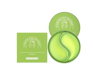 Maschere delicate per il contorno occhi | Formula lenitiva a base vegetale | Aumenta l'elasticità e previene il rilassamento cutaneo nel tempo | 60 pezzi per pelli sensibili