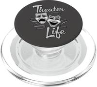 Maschere di commedia e tragedia della vita teatrale PopSockets PopGrip per MagSafe