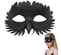 Maschere di Venezia,Maschera Veneziana,Vintage Maschere Carnevale,maschera stile veneziano,Travestimento Maschere in Maschera per feste eleganti,carnevale di Venezia,mascherata, misterioso (Nero)