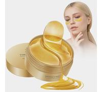 Maschere dorate sotto gli occhi, maschere per occhi gonfi, maschere sotto gli occhi, occhiaie sotto gli occhi, trattamento per donne, migliorano le borse sotto gli occhi, linee sottili e rughe,