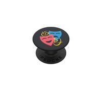 Maschere drammatiche Arti dello spettacolo Tragedia e Commedia Maschere Costume PopSockets PopGrip Adesivo