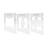 Maschere e Modelli di Router - 3 Pezzi 15,3 x 15,3 cm Strumento in Acrilico a Farfalla - Modelli per Tavole da Taglio,Per Taglio Arte Creazione Casa Uffici Interno Esterno Magazzino