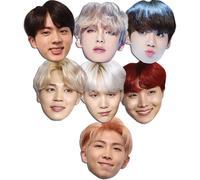 Maschere Facciali 2D Bangtan Boys Varietà Confezione Da 7 - K-Pop Con Suga E RM