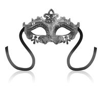Maschere ohmama maschera oculare veneziana - argento