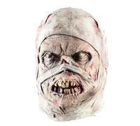 Maschere per il viso di Halloween, teste decorative di mummia di Halloween, teschio horror fantasma diavolo spaventoso viso raccapricciante in lattice, copertura completa per il viso in lattice