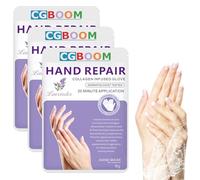 Maschere per mani, 3 paia di guanti idratanti, maschere esfolianti, curative e morbide, per mani secche e screpolate (Lavanda)