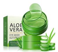 Maschere rinfrescanti con aloe vera naturale per occhi gonfi, cerotti per occhi gonfi, cerotti coreani per la cura della pelle, cerotti anti rughe e borse per gli occhi, da donna, 60 pezzi