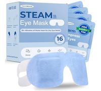 Maschere riscaldanti per occhi a vapore: 16 confezioni usa e getta umide maschere riscaldate per occhi secchi, affaticamento degli occhi digitale, gonfiore e sollievo dallo stress, impacco caldo per