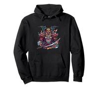 Maschere Samurai Spirito Guerriero Senza Paura Felpa con Cappuccio
