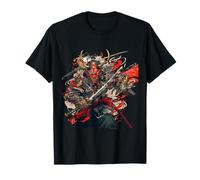 Maschere Samurai Spirito Guerriero Senza Paura Maglietta