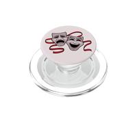 Maschere teatrali commedia e tragedia PopSockets PopGrip per MagSafe