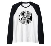 Maschere teatrali commedie e tragedie Yin Yang Balance Design Maglia con Maniche Raglan