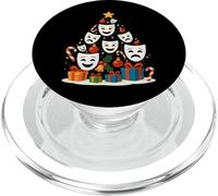 Maschere teatrali Dramma Commedia Attore Attrice Albero di Natale Natale PopSockets PopGrip per MagSafe