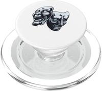 Maschere teatrali drammatiche Commedia e Tragedia Design PopSockets PopGrip per MagSafe