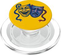 Maschere teatrali drammatiche Commedia e Tragedia Face Design PopSockets PopGrip per MagSafe