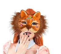 Maschere Veneziana, Kit Gatto Vuoto con Foglio di Tessuto Finto Occhio Maglia Fai da Te