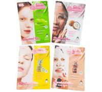 Maschere viso idratanti beauty routine - confezione 4 profumazioni