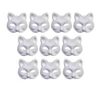 Maschere vuote a forma di gatto, maschera vuota portatile e carina, leggera a forma di gatto, copertura a mezza faccia a forma di gatto, design personalizzato di lunga durata, accessorio per cosplay
