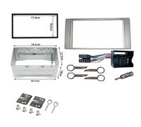 MASCHERINA ADATTATORE AUTORADIO 2 DIN FORD FOCUS / C-MAX SILVER