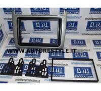 MASCHERINA ARGENTO AUTORADIO NAVIGATORI GPS MONITOR 2 DIN POLO 2014