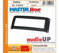 MASCHERINA AUTORADIO 1 DIN CHRYSLER SEBRING DAL 2001 AL 2007 ADATTATORE UN DIN