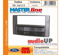 MASCHERINA AUTORADIO 1 DIN CON CASSETTO FORD KUGA FINO AL 2012 RADIO UN DIN