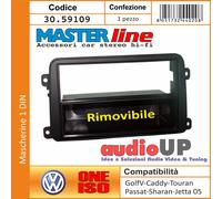 MASCHERINA AUTORADIO 1 DIN EOS DAL 2006 IN POI - CASSETTO RIMOVIBILE