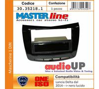 MASCHERINA AUTORADIO 1 DIN LANCIA DELTA DAL 2014. VERSIONE SENZA NAVIGATORE