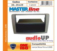MASCHERINA AUTORADIO 1 DIN LANCIA MUSA FINO AL 2009. COLORE GRIGIO ANTRACITE