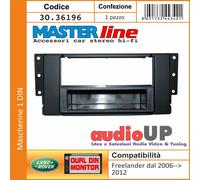 MASCHERINA AUTORADIO 1 DIN LAND ROVER FREELANDER 2006>2012 ADATTATORE UN DIN