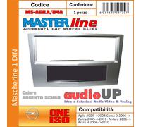 MASCHERINA AUTORADIO 1 DIN OPEL ZAFIRA DAL 2005 AL 2011 - COLORE ARGENTO SCURO