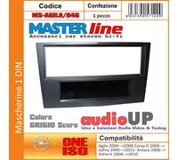 MASCHERINA AUTORADIO 1 DIN OPEL ZAFIRA DAL 2005 AL 2011 - COLORE GRIGIO SCURO