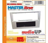 MASCHERINA AUTORADIO 1 DIN OPEL ASTRA H 2004->2010 - ADATTATORE COLORE CHAMPAGNE