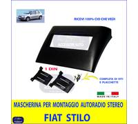 MASCHERINA AUTORADIO 1 DIN PER FIAT STILO 2001> ADATTATORE Cornice RADIO UN DIN
