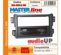 MASCHERINA AUTORADIO 1 DIN OPEL AGILA B 2008> ADATTATORE UN DIN - MASTERLINE