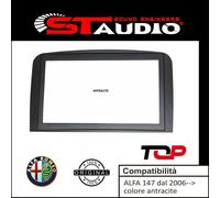 MASCHERINA AUTORADIO 2 DIN ALFA ROMEO 147 DAL 2006 IN POI. DUE DIN ANTRACITE TOP