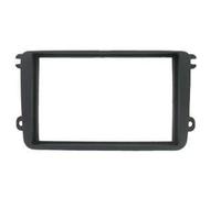 Mascherina Autoradio 2 DIN compatibile con VW Golf 5 V 6 Caddy Touran Passat 3C Polo 6R Caddy Skoda Octavia - Cornice autoradio mascherina adattatore nero