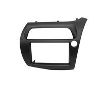 Mascherina Autoradio 2 DIN Con Lettore CD Adattatore Per Telaio Stereo Copriruota Sinistro Per Civic Hatchback 2006-2011(Black,RHD)